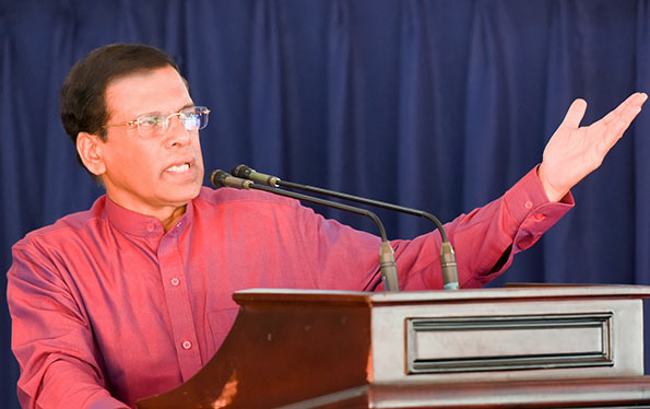 Sri Lanka President Maithripala Sirisena