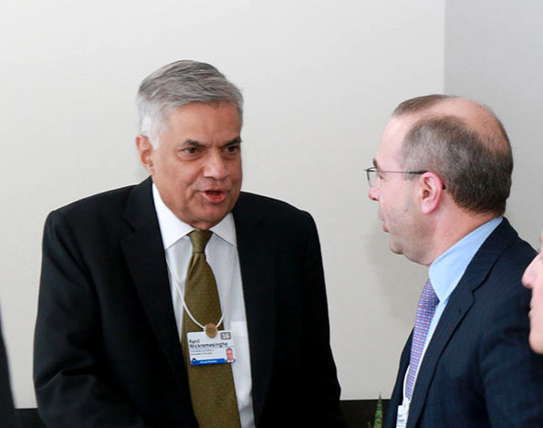 Sri Lanka Prime Minister Ranil Wickremasinghe at The World Economic Forum 2016