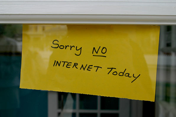 Sorry no Internet Today