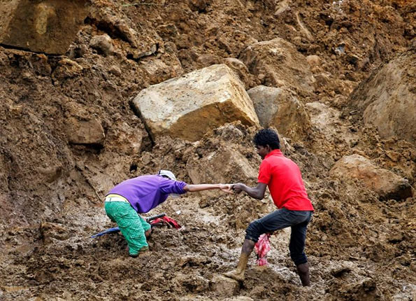 Landslide in Sri Lanka