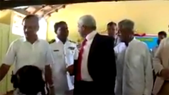 Nazeer Ahamed scolded Sri Lanka Navy Officer