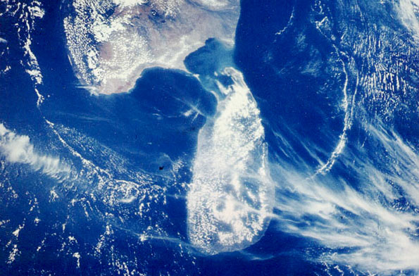 Sri Lanka satellite picture