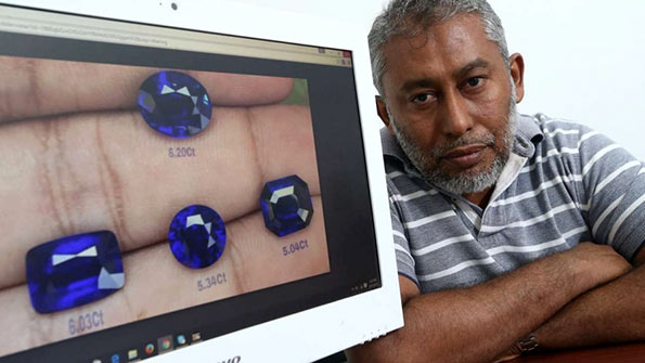 Sri Lankan gems dealer