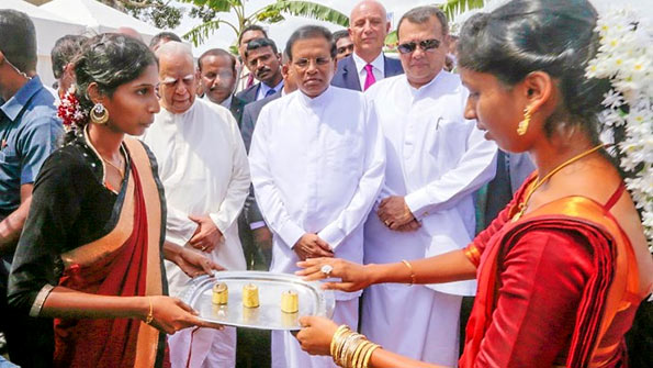 President Maithripala Sirisena at Kilinochchi