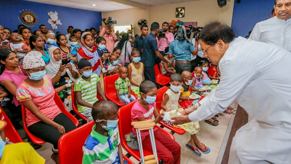 Sri Lanka President Maithripala Sirisena at Maharagama Apeksha Cancer Hospital