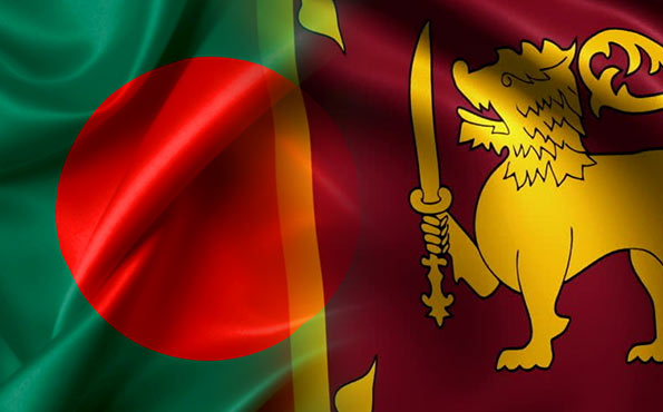 Sri Lanka and Bangladesh flags