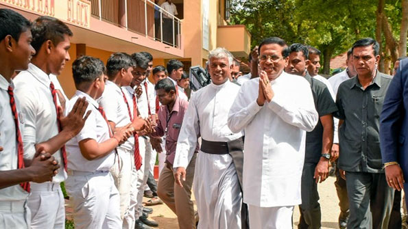 Sri Lanka President Maithripala Sirisena at Jaffna