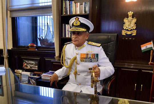 India Navy chief Admiral Sunil Lanba