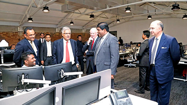 Ranil Wickremesinghe in LSEG Technology Facility