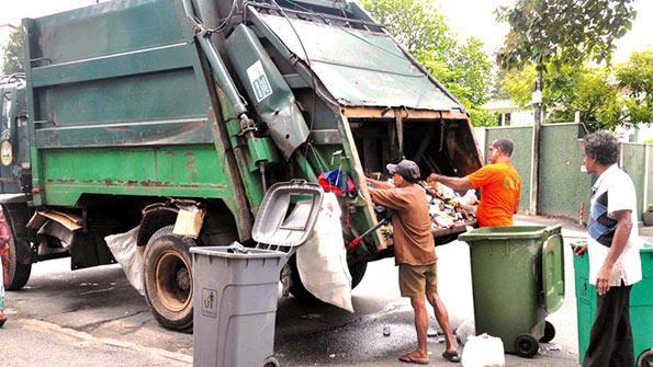 Sanitary labourers in Sri Lanka