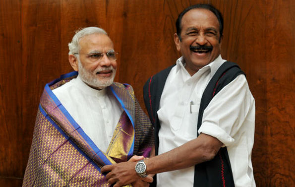 Vaiko with Narendra Modi