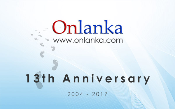13th Anniversary of Onlanka.com