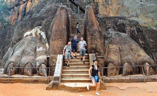 European tourists in Sri Lanka