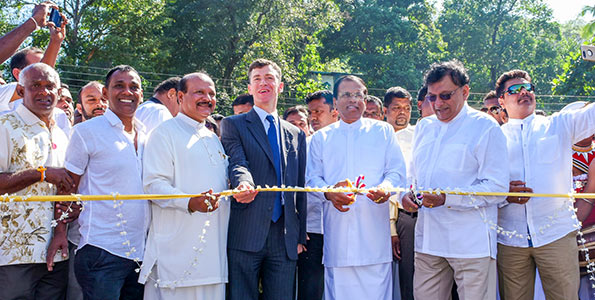 President Maithripala Sirisena at Halloluwa, Dodanwala in Kandy