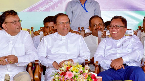 President Maithripala Sirisena at Halloluwa, Dodanwala in Kandy