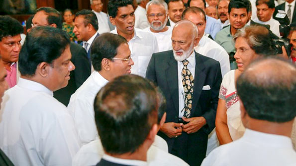 President Maithripala Sirisena with Chandrika Bandaranayake