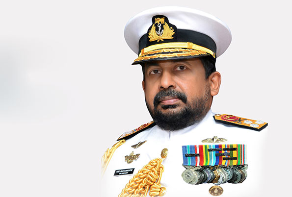 Sri Lankan Navy chief Vice Admiral Ravindra Wijegunaratne