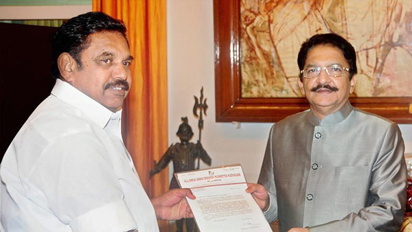 E Palaniswami with C Vidyasagar Rao