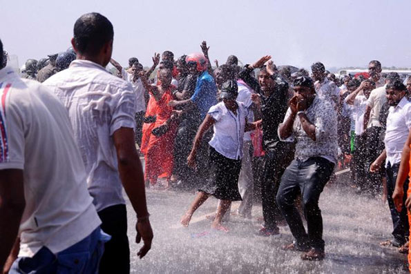 Protest in Mirijjawila - Sri Lanka