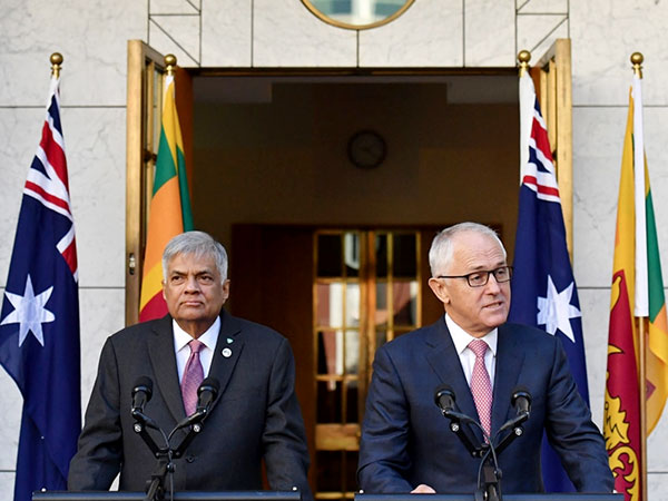 Sri Lanka Prime Minister Ranil Wickremesinghe with Australian Prime Minister Malcolm Turnbull