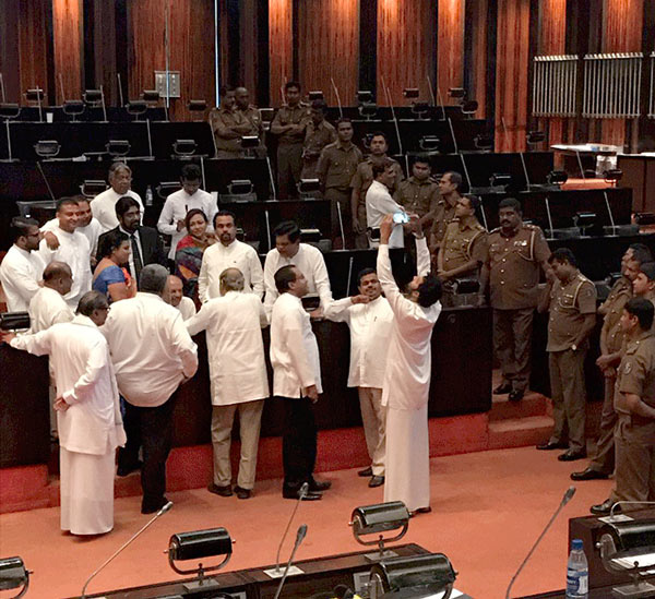 MP Dinesh Gunewardena has been suspended