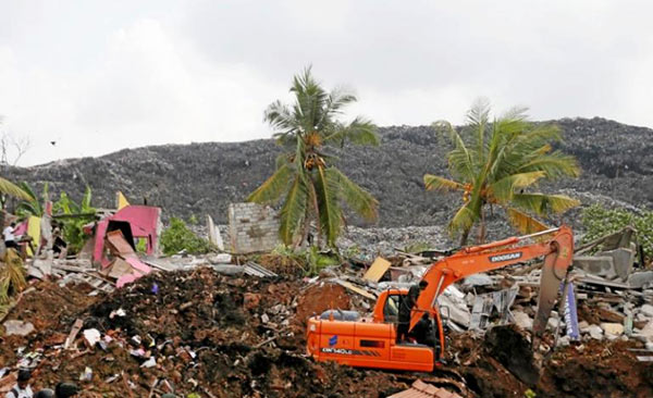 Meethotamulla garbage dump collapsed