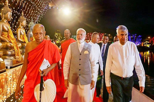 India Prime Minister Narendra Modi in Sri Lanka visit for Vesak