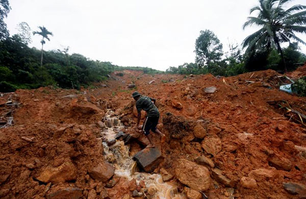 Deaths due to landslides, floods in Sri Lanka
