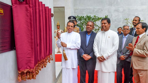 President Maithripala Sirisena at ITN