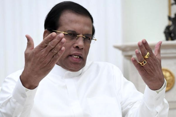 President of Sri Lanka Maithripala Sirisena