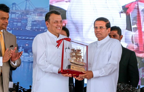 Mahinda Samarasinghe with Maithripala Sirisena