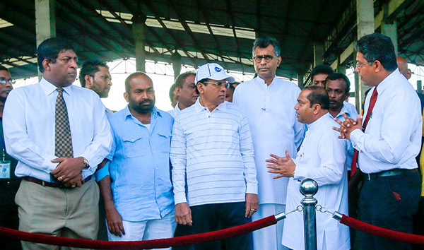 President Maithripala Sirisena at Karadiyana Waste Management Project