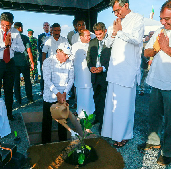 President Maithripala Sirisena at Karadiyana Waste Management Project