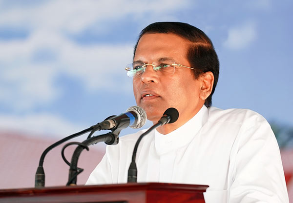 Sri Lanka President Maithripala Sirisena