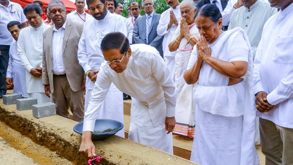 The foundation stone laying ceremony of the ‘Pandith Amaradeva Sangeetha Asapuwa’