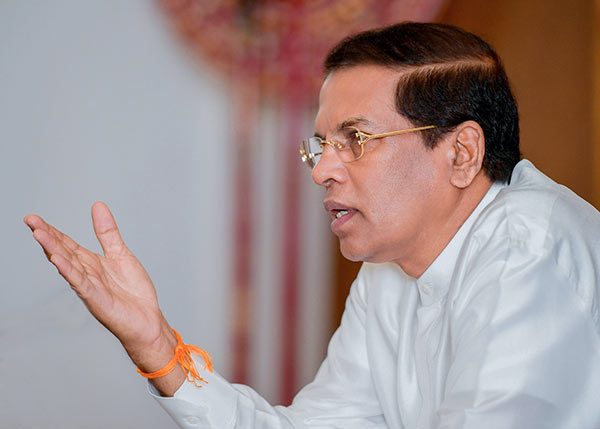 Sri Lanka President Maithripala Sirisena