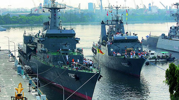Sri Lankan naval ships Sayura and Sagara