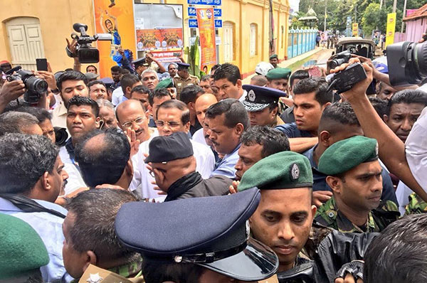 Sri Lanka President Maithripala Sirisena in Jaffna