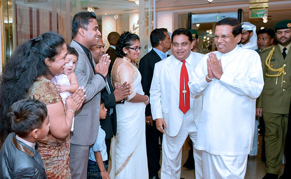 Sri Lanka President Maithripala Sirisena in Qatar