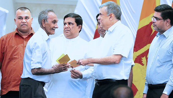 Sri Lanka Prime Minister Ranil Wickremasinghe is at Kolonnawa