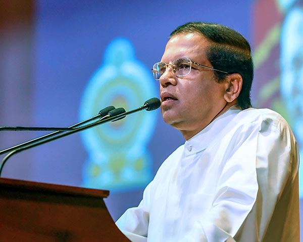 Sri Lanka President Maithripala Sirisena