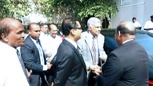 Sri Lanka Prime Minister Ranil Wickremasinghe at bond commission