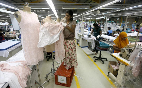 Timex garments factory in Wattala, Sri Lanka