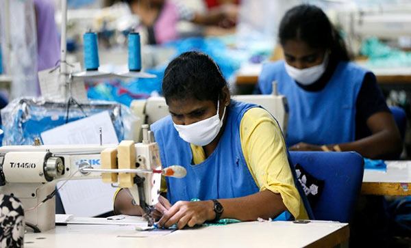 Timex garments factory in Wattala, Sri Lanka