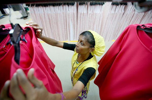 Timex garments factory in Wattala, Sri Lanka