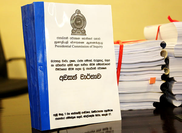 Final report of PRECIFAC Presidential commission of inquiry of Sri Lanka