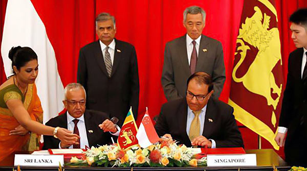 Free trade agreement between Singapore and Sri Lanka