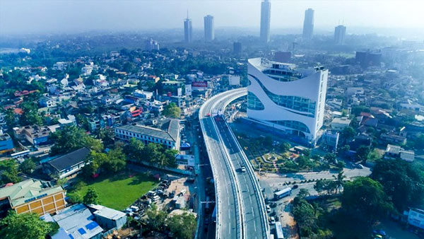 Rajagiriya flyover in Sri Lanka