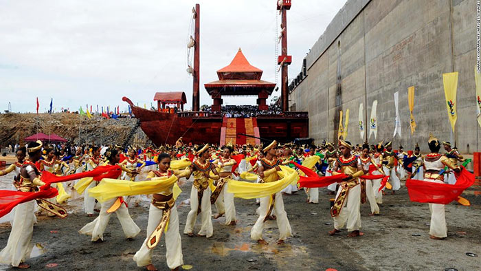 Hambantota port opening ceremony dance