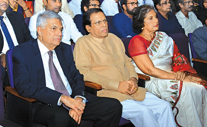 Ranil Maithripala and Chandrika